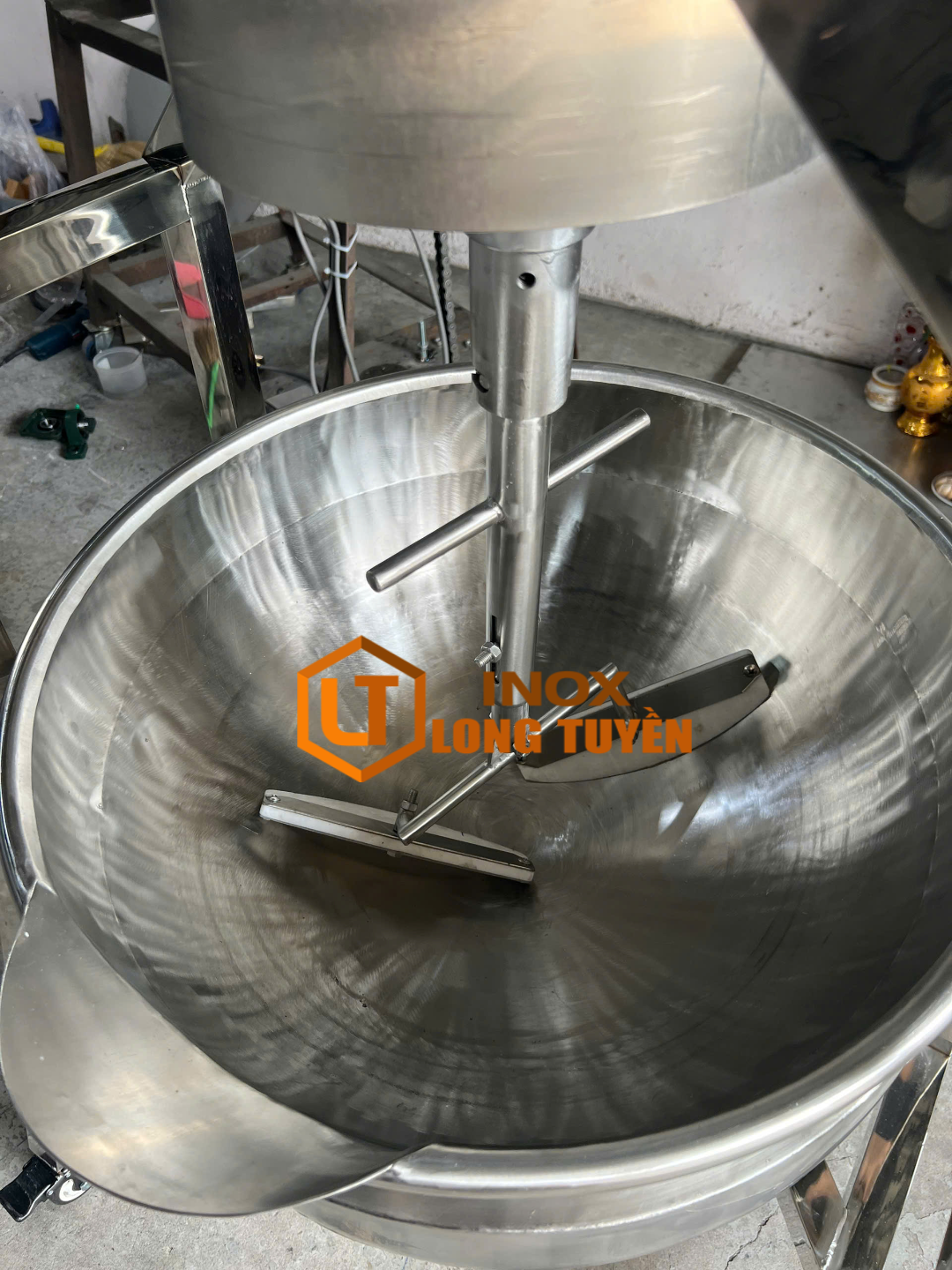 Chảo Sên Nhân Có Cánh Khuấy Inox 304