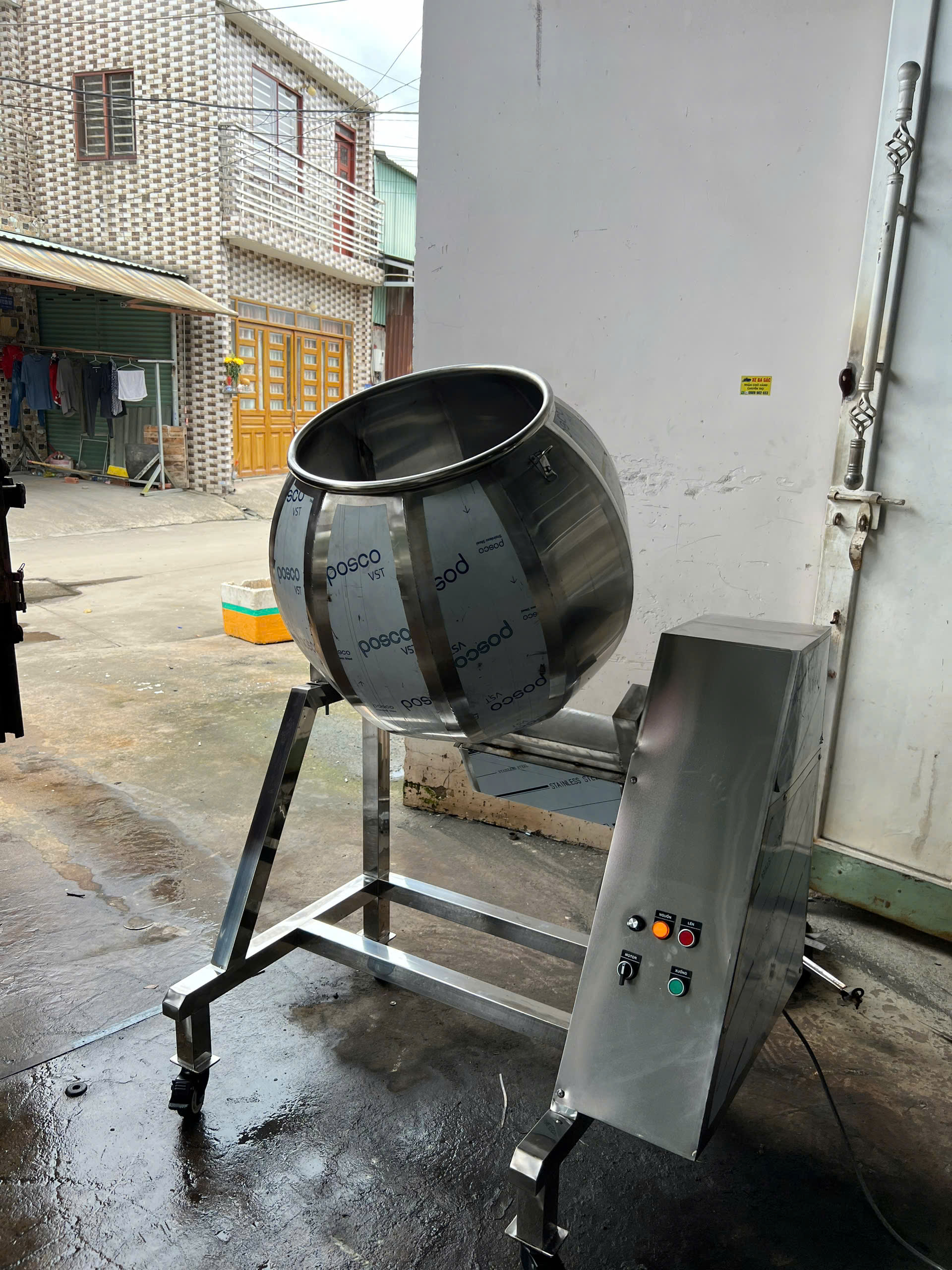 Máy Trộn Bột Quay Tự Động