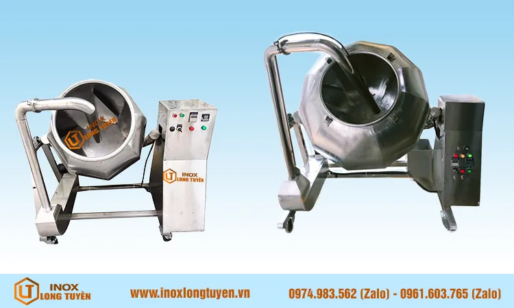 Máy trộn lồng quay gia nhiệt phun sương hình cầu