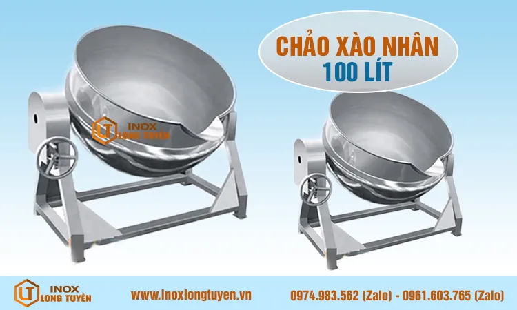 Chảo xào nhân 100 lít