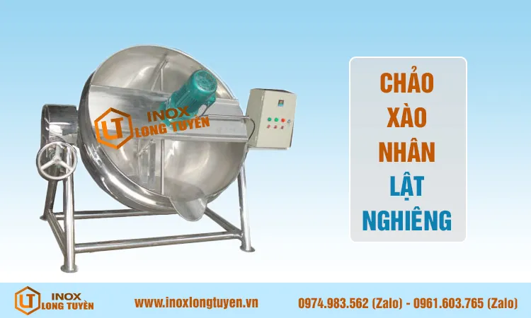 Chảo xào nhân lật nghiêng