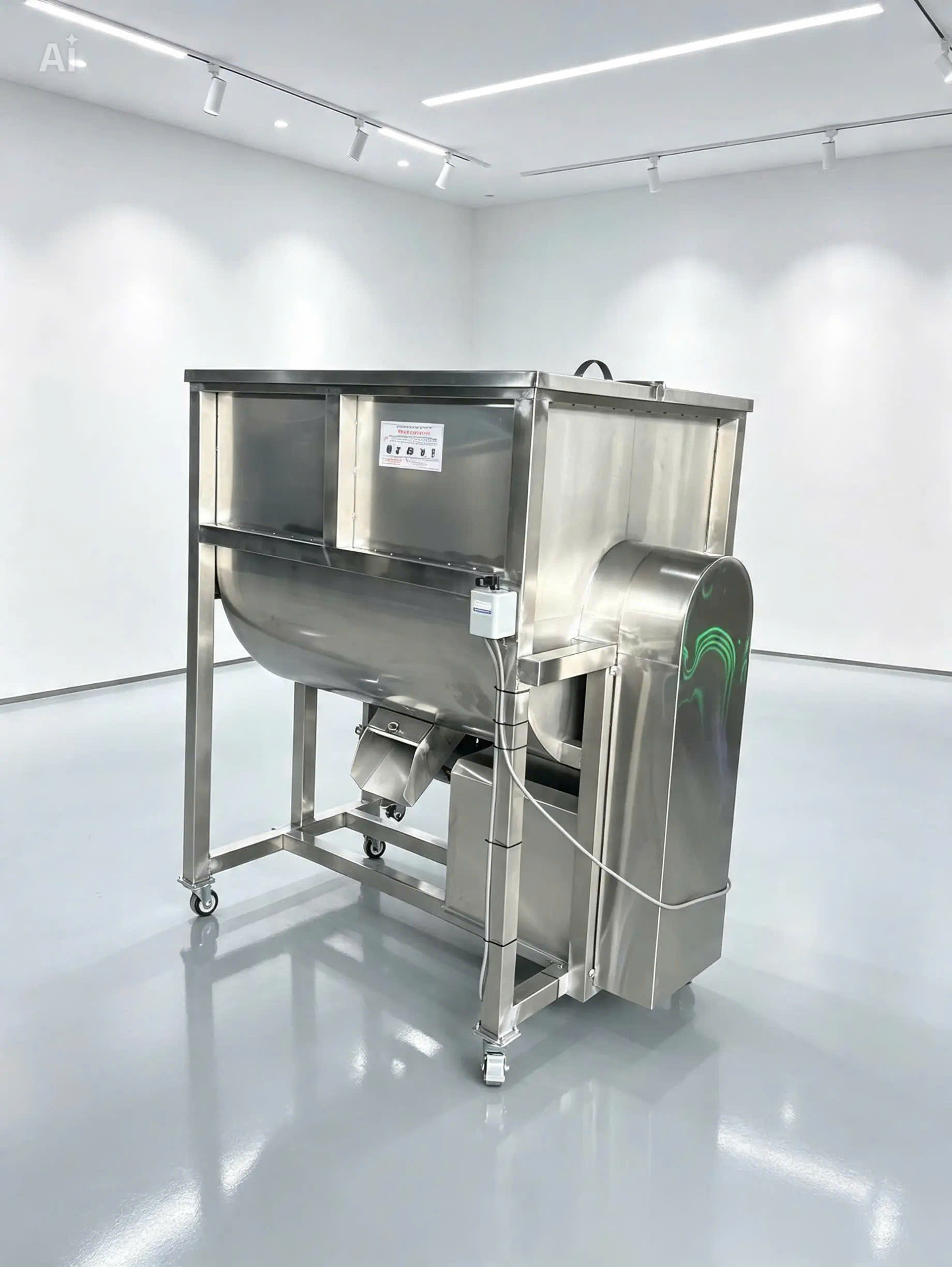 Máy Trộn Thực Phẩm Nằm Ngang Công Suất Lớn