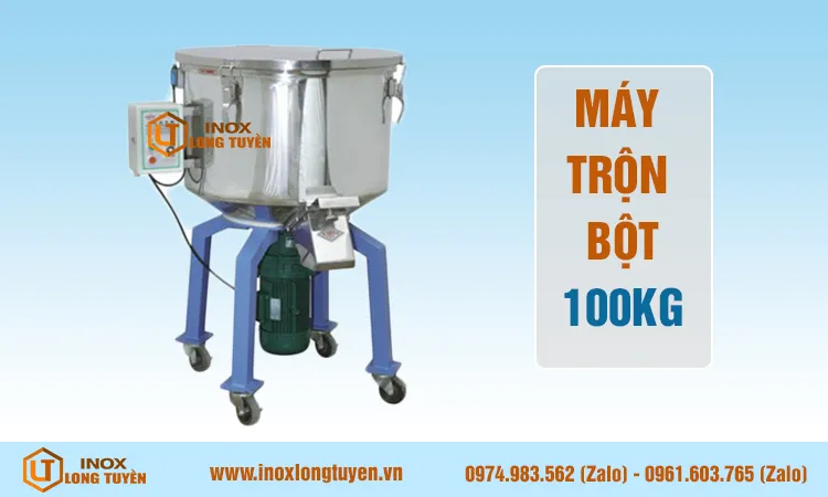 Máy Trộn Công Nghiệp Giá Rẻ 100Kg Inox 304