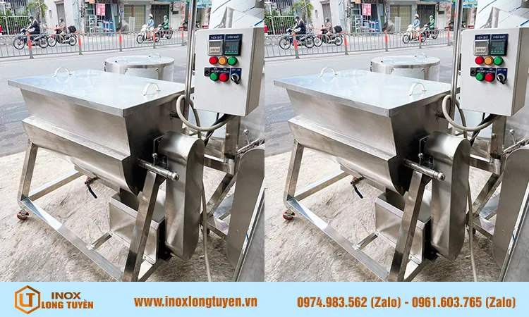 Máy trộn bột nằm ngang - Hình 2