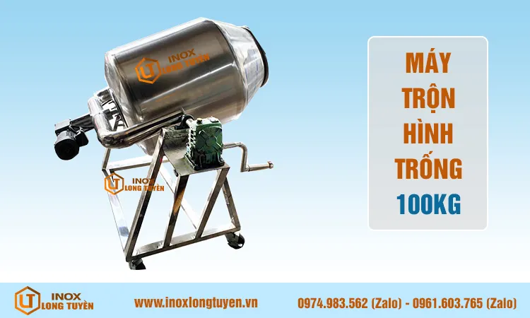 Máy trộn hình trống 100kg