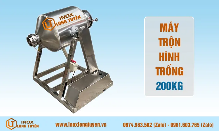 Máy trộn hình trống 200kg