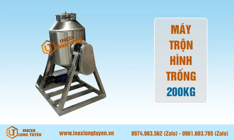 Máy trộn hình trống 200kg