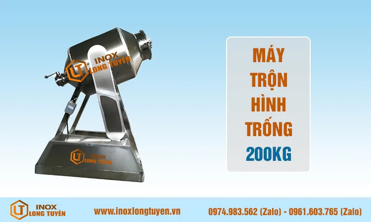 Máy trộn hình trống 200kg