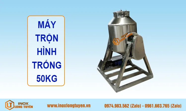 Máy trộn hình trống 50kg