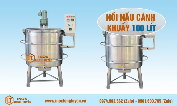 Nồi nấu cánh khuấy 100 lít