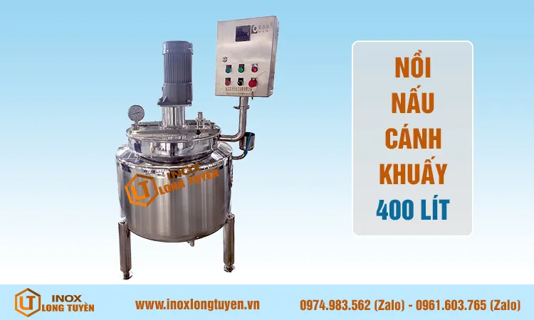 Nồi nấu cánh khuấy 400 lít