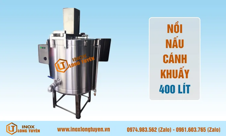 Nồi nấu cánh khuấy 400 lít