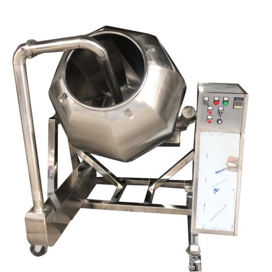 Máy trộn lồng quay gia nhiệt phun sương hình cầu